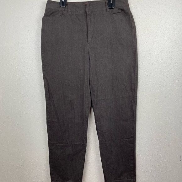 Gloria Vanderbilt Brown Pants Size 16 EUC - Picture 1 of 5